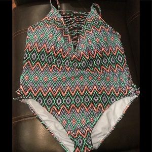 New no tags No Boundaries one piece swim suit 3X